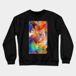 Rainbow Powder Colour Explosion - Design 1 (ORANGE / BLUE) Crewneck Sweatshirt